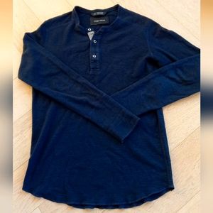 Wings + Horns long sleeve classic henley shirt men's S